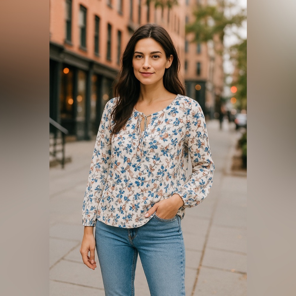 skye’s the limit poet blouse boho new June sale
